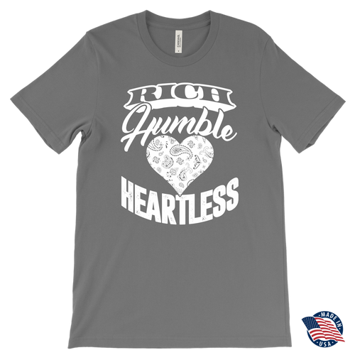 Rich Humble Heartless Men's T-Shirt (Canvas)
